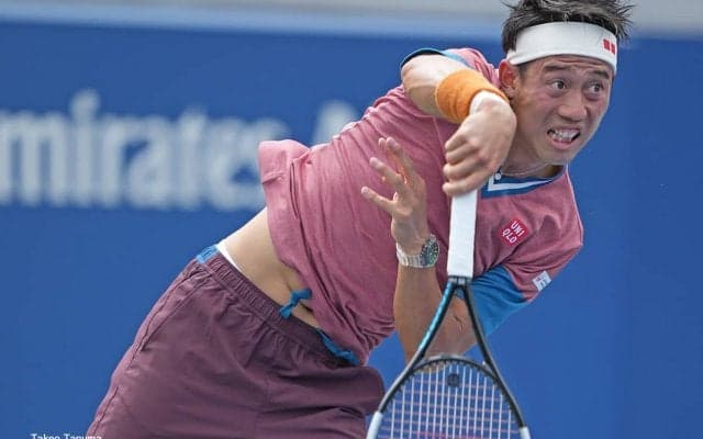 錦織圭が18歳コダットと練習、サーブ動画を公開