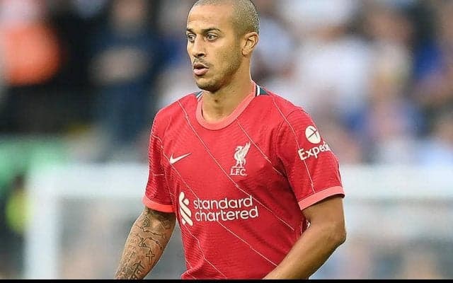 リバプールのチアゴは少なくとも2試合欠場へ…C・パレス戦でふくらはぎを負傷