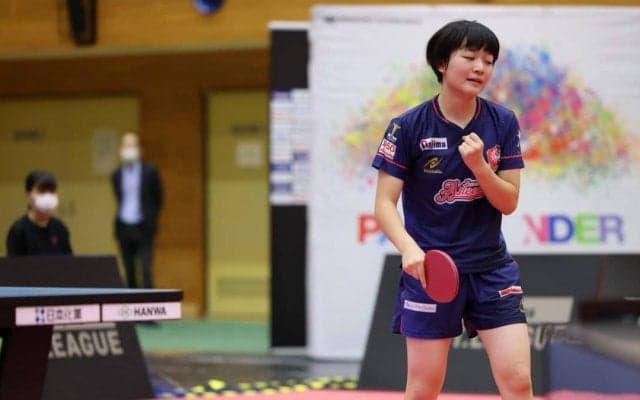 インターハイ3冠・横井咲桜が2勝　今季より新加入の九州アスティーダ、Tリーグ初白星