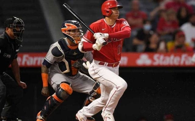 【MLB】大谷翔平、あと数メートルで本塁打の“特大”中飛　フェンス手前で失速、本拠地ため息