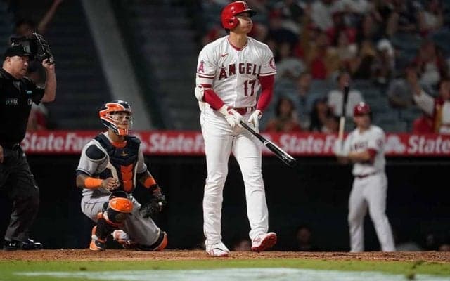 【MLB】大谷翔平、10戦ぶり45号は136m特大弾　日米通算140号でHRトップに1本差、エ軍大敗