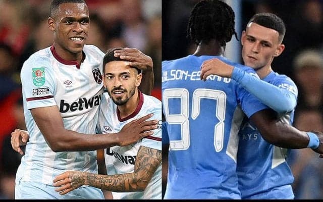 EFLカップ4回戦の対戦カード決定!　ユナイテッド撃破のハマーズが王者シティと対戦