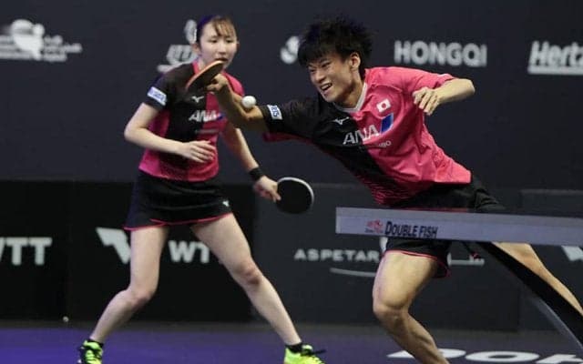 パリ世代 戸上隼輔・早田ひな 世界卓球銅メダルペアを下し決勝進出！【WTT スターコンテンダー ドーハ】
