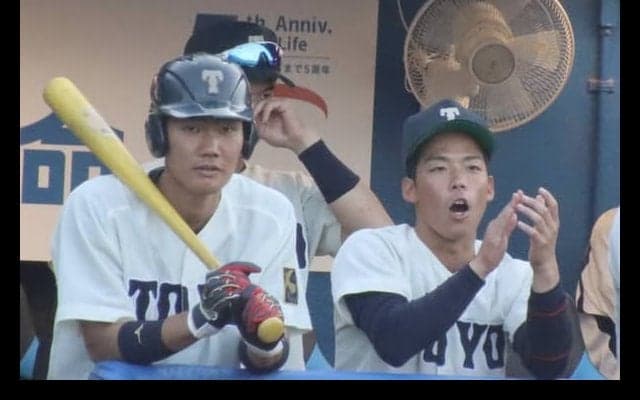 [硬式野球]見つめる先は「２部完全優勝！」～２人でけん引する来季に向けて～ 小口仁太郎内野手・松本渉外野手