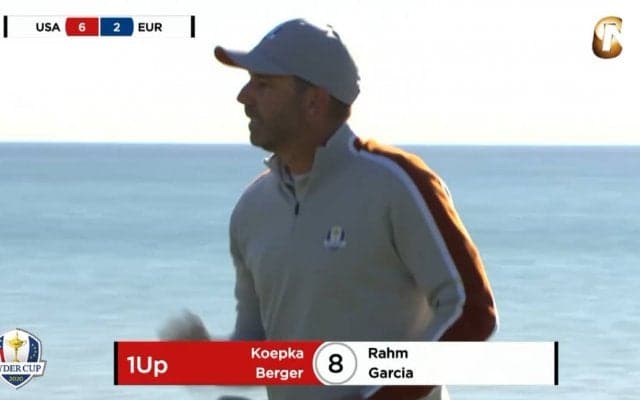 【動画】スペインのガルシアとラームがバーガー＆ケプカを撃破　ライダーカップ2日目