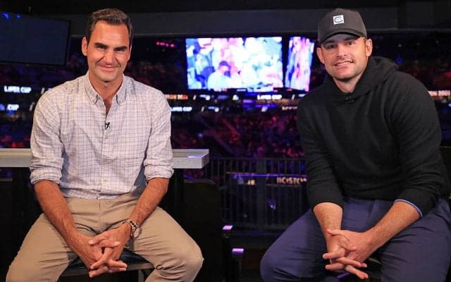 フェデラー&ロディック、かつての黄金カードの2人が並んで観戦[レーバーカップ]