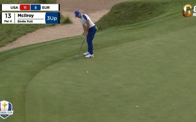 【動画】マキロイが意地を見せる　3＆2でシャウフェレを撃破　ライダーカップ最終日