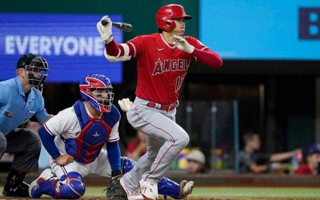 【MLB】大谷翔平、“快足”一塁内野安打で2戦ぶり安打　二盗成功で史上6人目の45発＆25盗塁