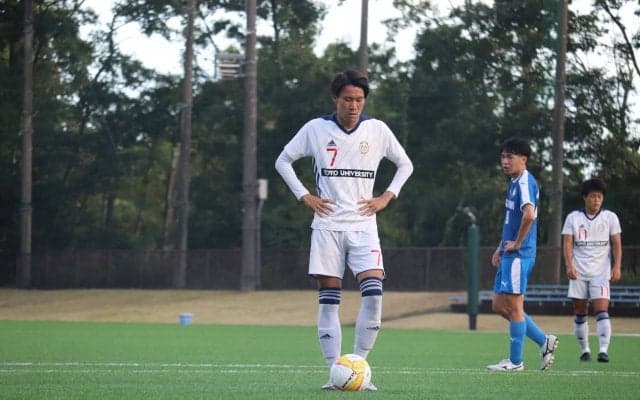 [男子サッカー] 白星連発！　２－１でアミノ優勝の産能大撃破