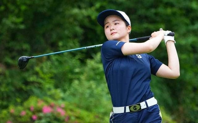 日本女子OPで高校生アマが暫定2位　春季大会Vの川崎春花「ロ-アマを取りたい」