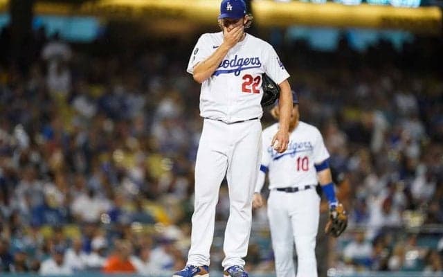 【MLB】ド軍カーショー、2回途中3失点で負傷降板　8月に痛めた「左前腕の違和感」と球団発表