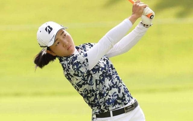 高3佐藤心結が「67」で好発進！　狙うは優勝＆プロテスト免除「今日は90点くらいです」