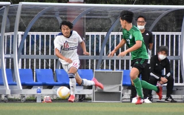 [男子サッカー]相手の支配屈せず専大撃破！　昇格向けてまた１歩前進