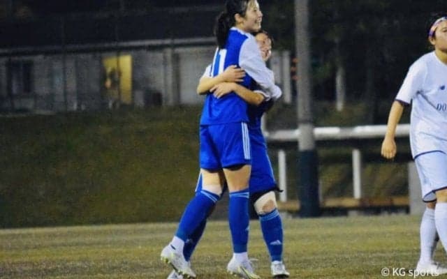 【サッカー部女子】　後半アディショナルタイムに１点差まで追い上げるも、同大に２－３で惜敗