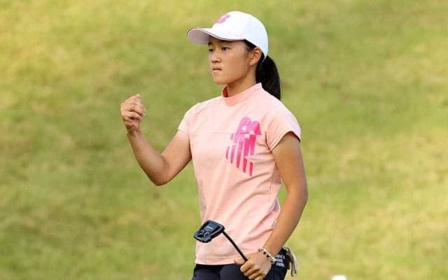 渋野日向子らとPO激闘からわずか2日　高3佐藤心結、プロテスト2次予選は11位発進