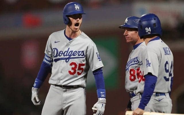 【MLB 地区S】ドジャースが2年連続でリーグ優勝決定シリーズへ進出　最終戦でジャイアンツ下す