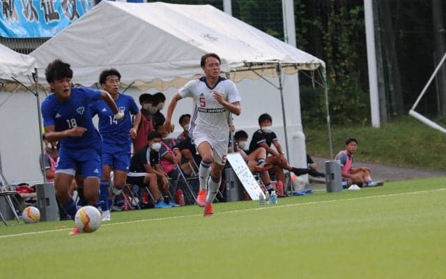 [男子サッカー]後期初黒星　チャンス決めきれず日体大に勝ち点献上