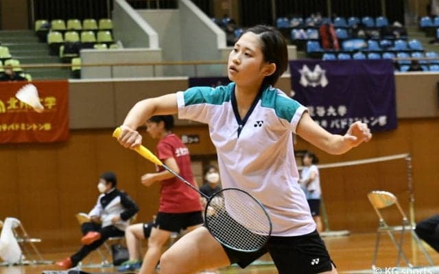 【バドミントン部女子】松岡主将が関学最高成績となる全日本ベスト３２