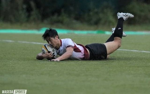 試合終了間際の逆転トライで慶大Cに勝利