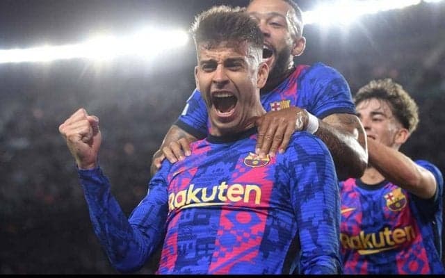 CLゴール数でロベカルに並びDF最多となったピケを妻のシャキーラも絶賛「この男は止められない」