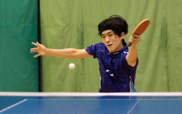 中央大4年・柏、3種目で代表権獲得　元Tリーガー横山も2種目通過＜卓球・全日本岡山県予選＞