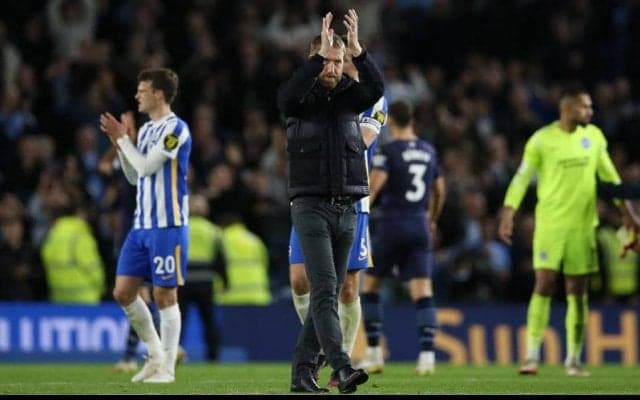 シティに善戦のブライトン、グレアム・ポッターは自信を得る「満足感しかない」