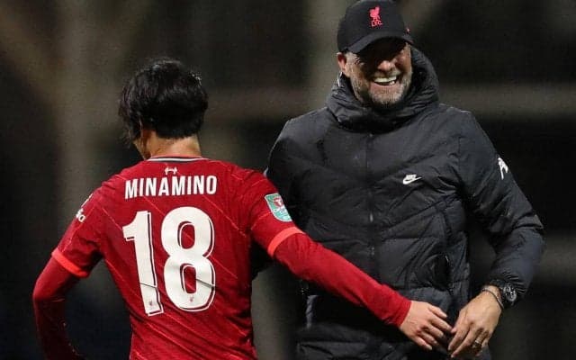 「最も危険な選手」5試合ぶり出場でゴールの南野拓実をクロップ監督が称賛、リーグ戦で起用しない理由にも言及