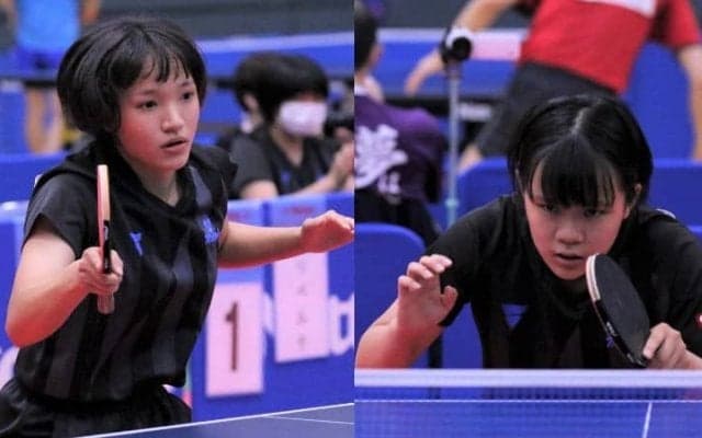 上澤姉妹がジュニア枠を独占　明徳・白山は全4種目で本戦出場＜卓球・全日本高知県予選＞