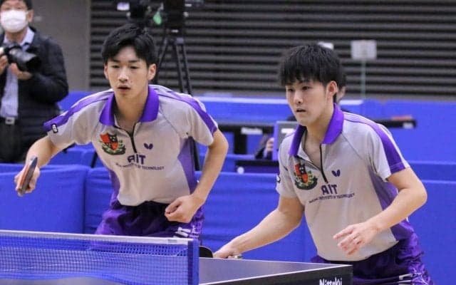 宮本/田原ペア、アジア王者・宇田/戸上ペアを撃破　決勝は明治大vs愛工大に＜卓球・全日学＞