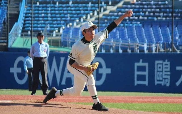 【高校野球】二松学舎大付がセンバツ王手　ロッテ4位先輩グラブで布施東海が7回1失点「気合入る」