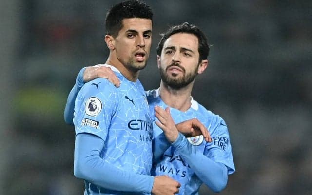 シティのポルトガル・ホットラインが開通! カンセロのクロスをユナイテッドDFは見送るも、B・シウバが飛び込みゴール