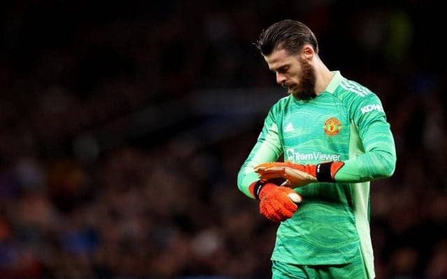 チームへの不満か、己への不甲斐なさか…HTにデ・ヘアが“トンネル”に向かって拳を振り上げる