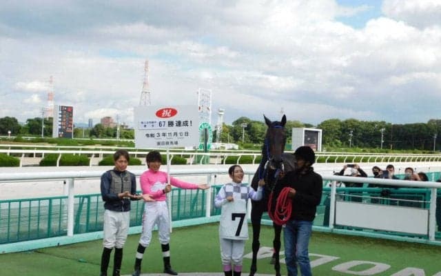 佐々木世麗騎手 女性騎手における初騎乗から1年間の最多勝記録更新