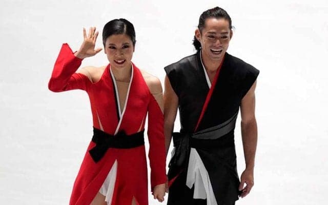 高橋大輔＆村元哉中、「ドッコイショ」響いた和風演技に反響「しかも筋肉ムキムキ！」