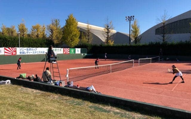 「全国レディーステニス大会」大会最終日、準決勝がスタート！　決勝進出をかけて岐阜と千葉、京都と大阪が激突