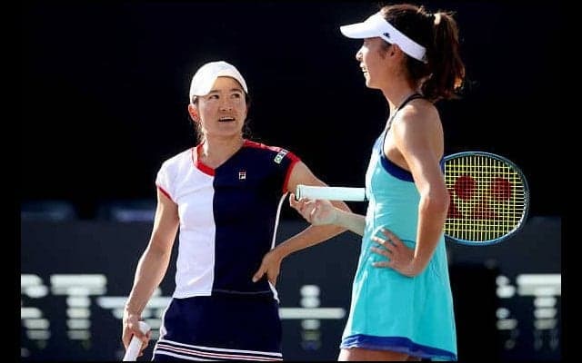 青山修子・柴原瑛菜ペアが2連勝。奇跡のネットショットも！［WTAファイナルズ・グアダラハラ］