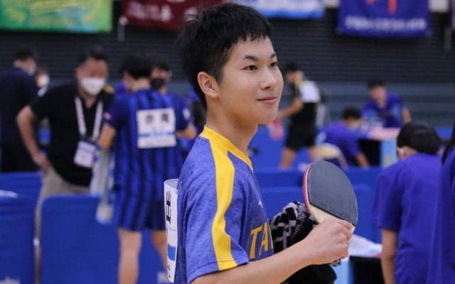 “ペンドラ”前出陸杜、一般男子シングルス含む3種目に出場＜卓球・全日本三重県予選＞