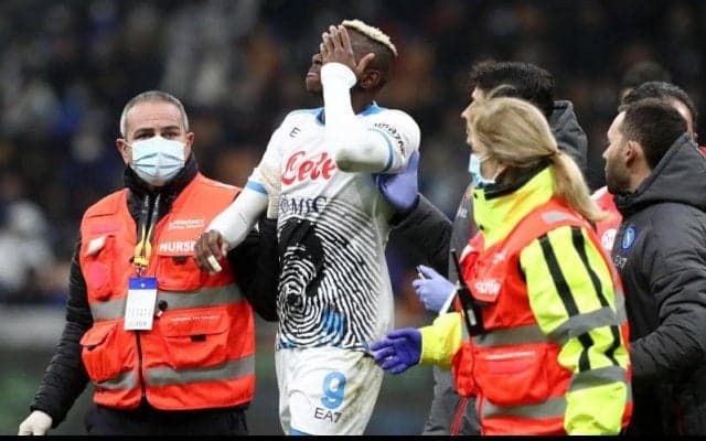 ナポリFWオシムヘンが左目付近を複数骨折…ナイジェリア代表にも影響