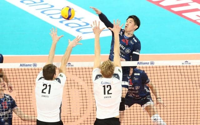 ミラノの石川祐希　連敗をストップ