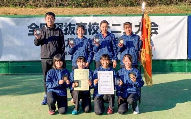 九州地区大会 女子優勝校　第一薬科大学付属高等学校インタビュー【大正製薬 リポビタン 第44回全国選抜高校テニス大会】