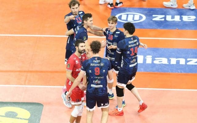 ミラノの石川祐希　2時間55分の激闘の末に惜敗