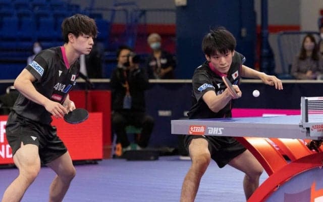 宇田/戸上ペア、ラリーで主導権握る　張本/森薗ペアとの激闘を制しベスト8入り＜世界卓球2021＞