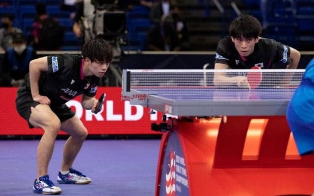 宇田/戸上「お互いの理解が今の強さに」　抜群のペアリングで同士討ち制す＜世界卓球2021＞
