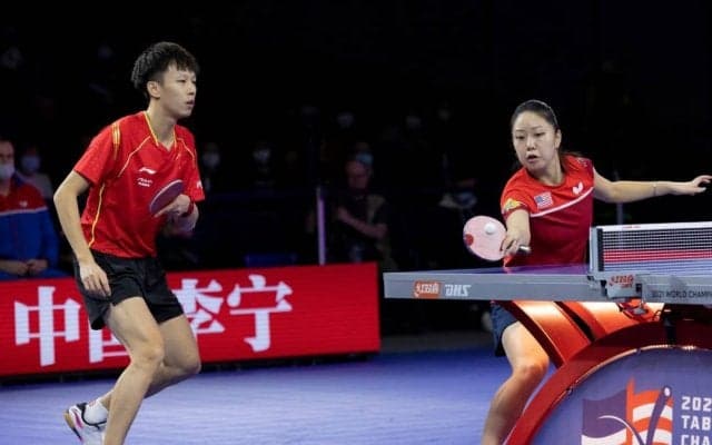 チャン・リリー/林高遠ペア、仏ペアに快勝　混合複の国際ペアがベスト4進出へ＜世界卓球2021＞