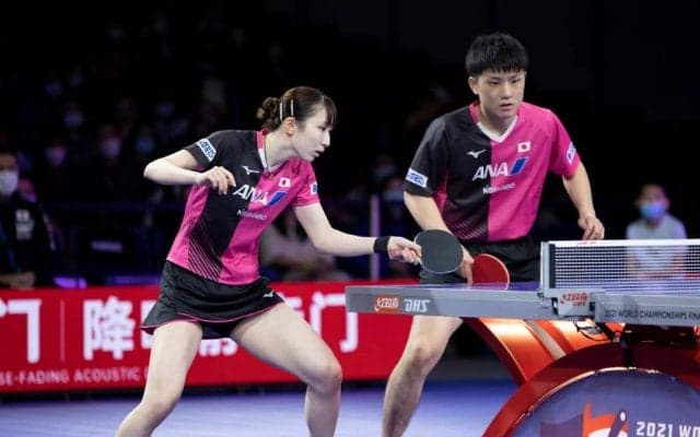 張本/早田ペア、インドペアの変化に対応し勝利　ベスト4入りを決める＜世界卓球2021＞