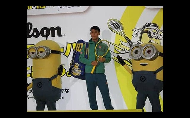  錦織 ミニオンとコラボ 新作披露 