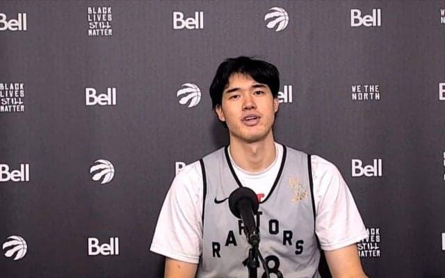 渡邊雄太（ラプターズ）「ディフェンスであれだけ動けてびっくりしている」 - 日本時間12.1対グリズリーズ戦当日練習後会見で語る