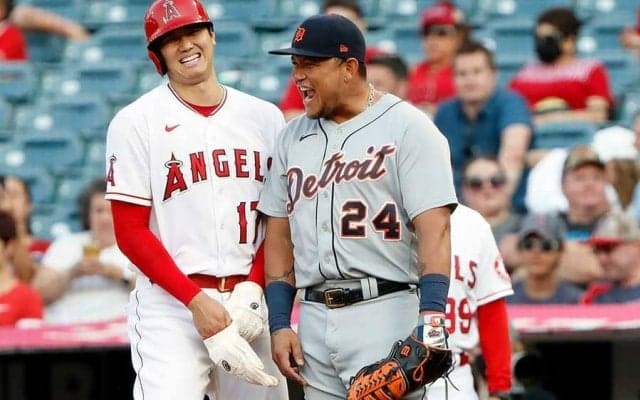 大谷翔平、仲良しカブレラの息子ら4人とパシャリ　父似の姿に米反響「これ大好き」【二刀流の衝撃2021】