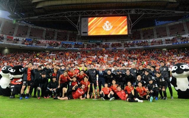 カップ王者・名古屋の新ユニフォームが発表！ 「ビクトリー(勝利)」を想起させる“V模様”が散りばめられる