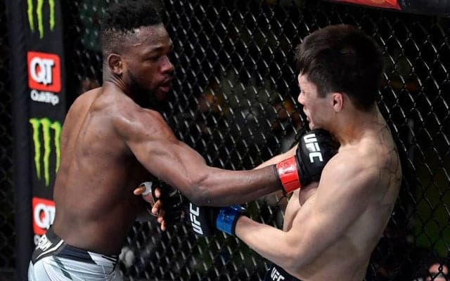 【格闘技／UFC】マネル・ケイプ、カーフキックから怒涛の連打でTKO勝利　「来年はチャンピオンになる」